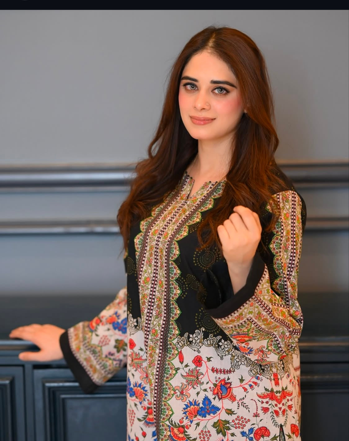 2PC PRINTED LAWN SUIT