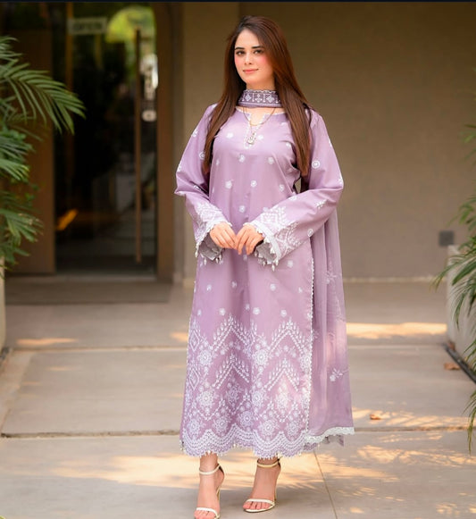 3PC LAWN SUIT
