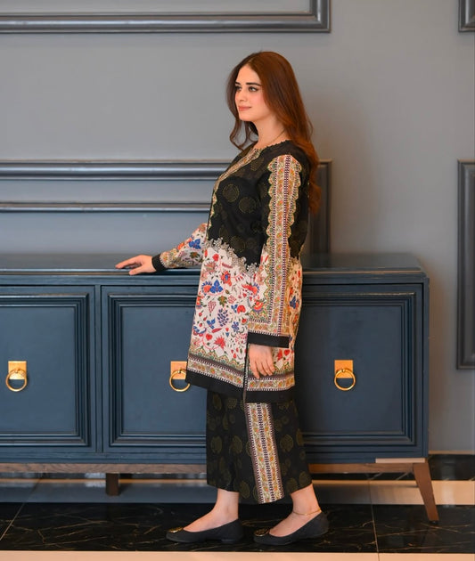 2PC PRINTED LAWN SUIT