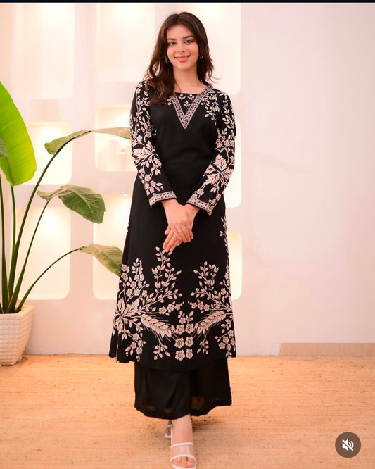 2PCS EMBROIDERED LAWN SUIT