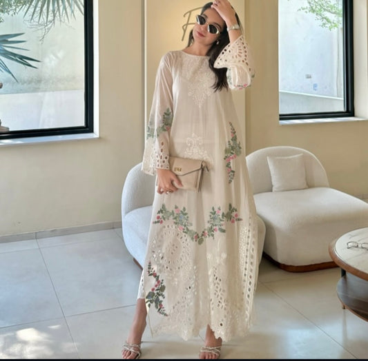 2PC EMBROIDERED LAWN SUIT